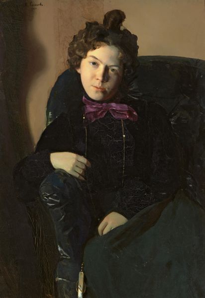 Сомов К.А. Портрет А.П. Остроумовой. 1901 Сомов К.А. Портрет А.П. Остроумовой. 1901