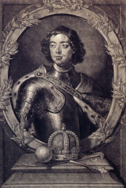 Шенк П. Портрет Петра I. После 1697 Шенк П. Портрет Петра I. После 1697
