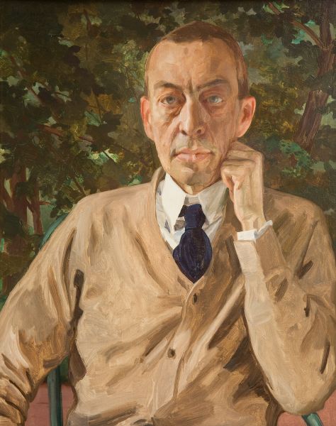 Сомов К.А. Портрет композитора С.В.Рахманинова. 1925 Сомов К.А. Портрет композитора С.В.Рахманинова. 1925