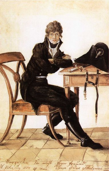 Толстой Ф.П. Автопортрет. 1804 Толстой Ф.П. Автопортрет. 1804
