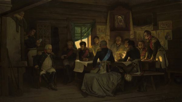 Кившенко А.Д. Военный совет в Филях в 1812 году. 1880