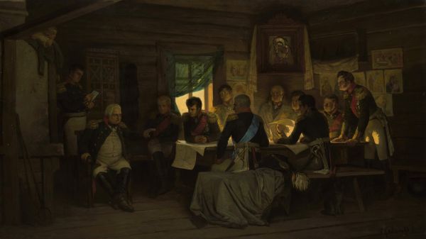 Кившенко А.Д. Военный совет в Филях в 1812 году. 1880 Кившенко А.Д. Военный совет в Филях в 1812 году. 1880
