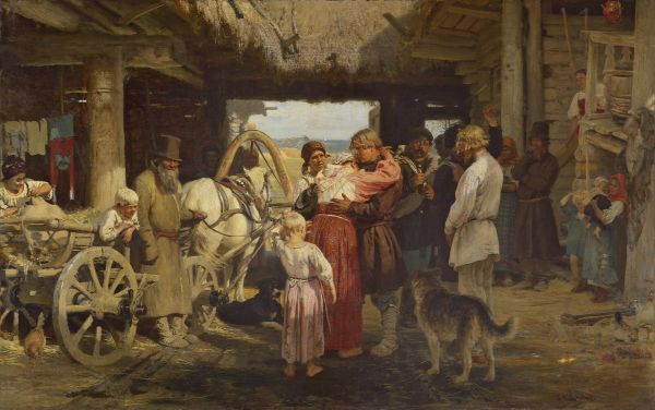 Репин И.Е. Проводы новобранца. 1879 Репин И.Е. Проводы новобранца. 1879