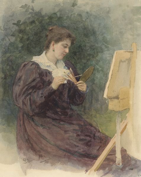 Репин И.Е. Портрет М. К. Тенишевой. 1896 Репин И.Е. Портрет М. К. Тенишевой. 1896