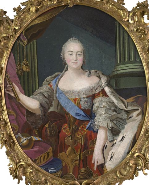 Портрет императрицы Елизаветы Петровны. 1758—1760. Мозаика Портрет императрицы Елизаветы Петровны. 1758—1760. Мозаика