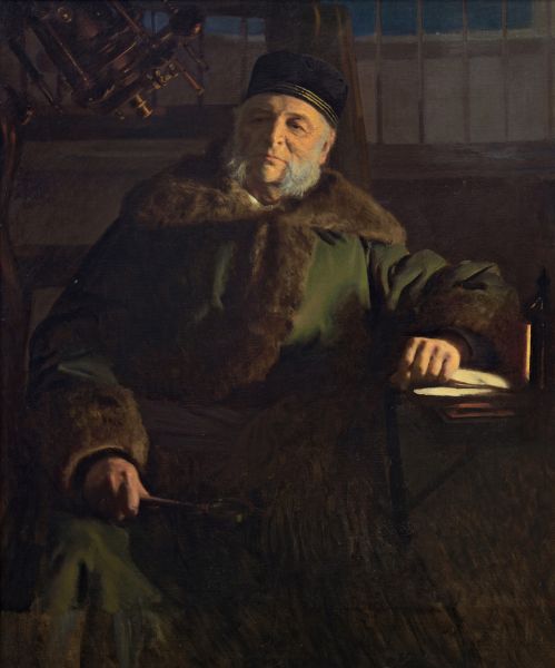 Крамской И.Н. Портрет астронома О.В. Струве. 1886