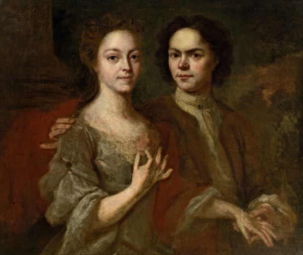 Матвеев А.М. Автопортрет с женой. 1729 (?) Матвеев А.М. Автопортрет с женой. 1729 (?)