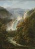 Матвеев Ф.М. Водопад в Тиволи. Вид от виллы Мецената. 1819
