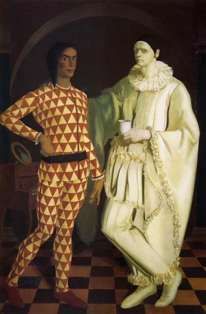Шухаев В.И., Яковлев А.Е. Автопортреты (Арлекин и Пьеро). 1914. Шухаев В.И., Яковлев А.Е. Автопортреты (Арлекин и Пьеро). 1914.