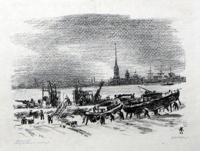 Каплун А.В. Ремонт торпедных катеров. 1943 Каплун А.В. Ремонт торпедных катеров. 1943