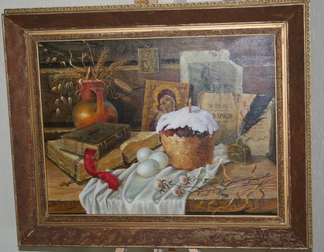 Пасхальный натюрморт в рисунках Пасхальный натюрморт в рисунках