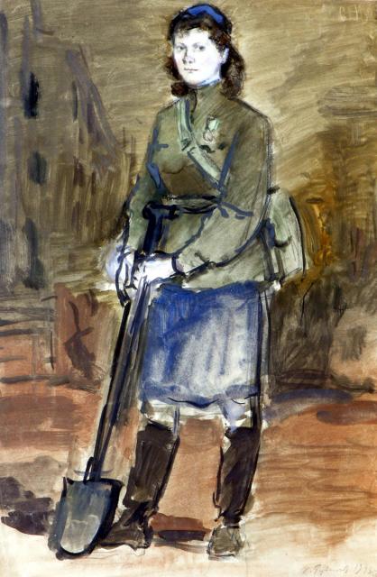 Рудаков К.И. Дружинница. 1943 Рудаков К.И. Дружинница. 1943