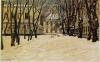 Добужинский М.В. Зима в Царском Селе. 1904(?). ГРМ