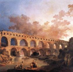 Юбер Робер (1733—1808). Гарский мост. 1787
