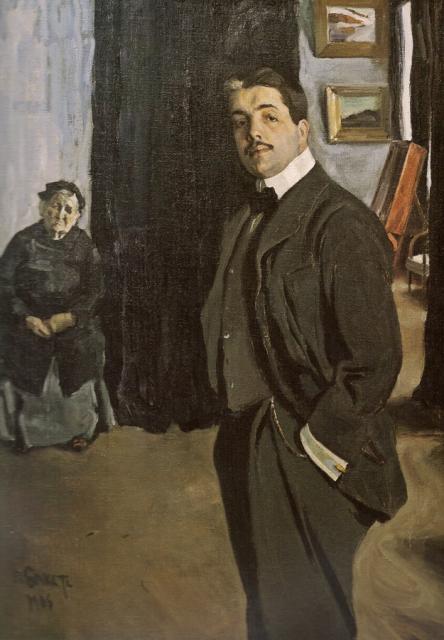 Бакст Л.С. Портрет С.П.Дягилева с няней. 1906. ГРМ Бакст Л.С. Портрет С.П.Дягилева с няней. 1906. ГРМ