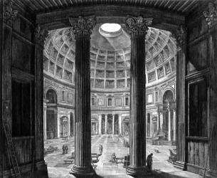Д.Б.Пиранези (1720-1778). Внутренний вид Пантеона в Риме. 1768